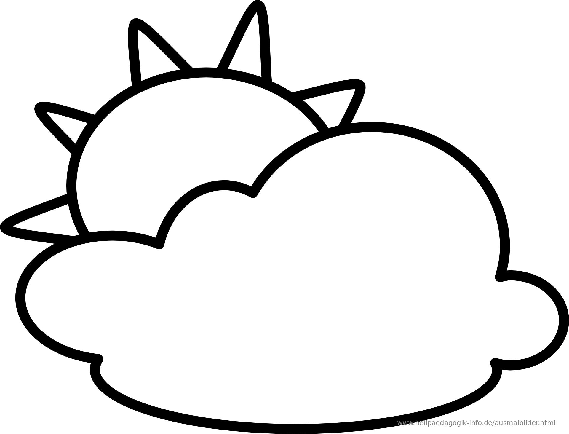 Wolken Malvorlagen